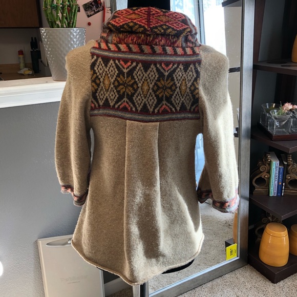 Free People Aztec Boho Wool Cardigan - Picture 4 of 8